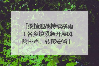 桑植迎战持续暴雨！各乡镇紧急开展风险排查、转移安置