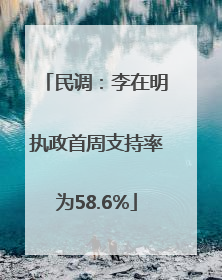 民调：李在明执政首周支持率为58.6%