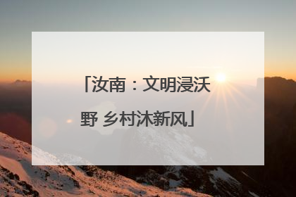 汝南：文明浸沃野 乡村沐新风