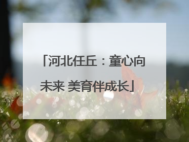 河北任丘：童心向未来 美育伴成长