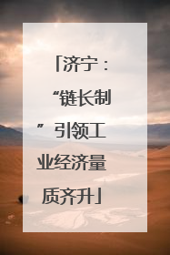 济宁：“链长制”引领工业经济量质齐升