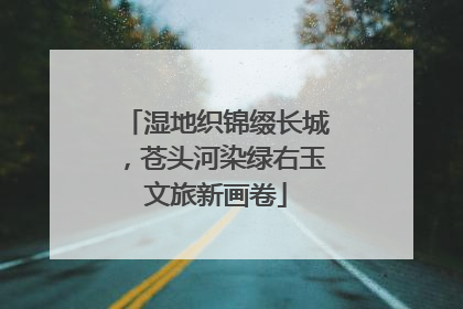 湿地织锦缀长城，苍头河染绿右玉文旅新画卷