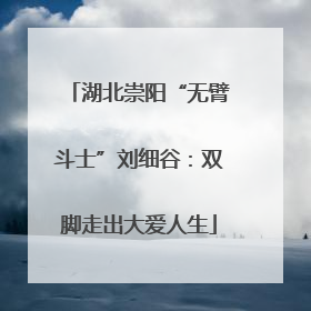 湖北崇阳“无臂斗士”刘细谷：双脚走出大爱人生