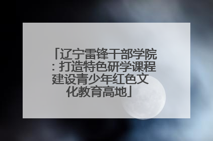 辽宁雷锋干部学院：打造特色研学课程 建设青少年红色文化教育高地