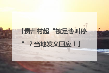 贵州村超“被足协叫停”？当地发文回应！