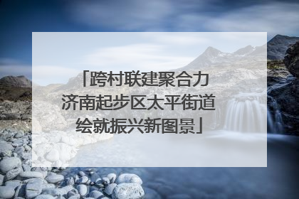 跨村联建聚合力 济南起步区太平街道绘就振兴新图景