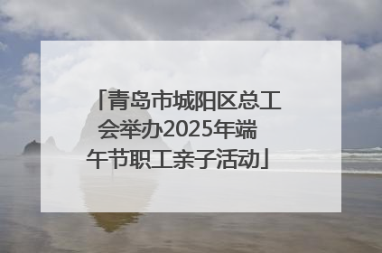 青岛市城阳区总工会举办2025年端午节职工亲子活动