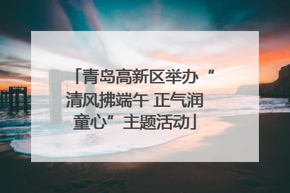 青岛高新区举办“清风拂端午 正气润童心”主题活动