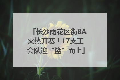 长沙雨花区街BA火热开赛！17支工会队迎“篮”而上