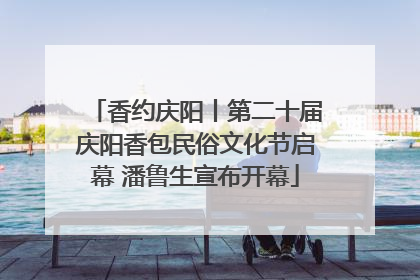 香约庆阳丨第二十届庆阳香包民俗文化节启幕 潘鲁生宣布开幕