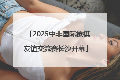 2025中非国际象棋友谊交流赛长沙开幕