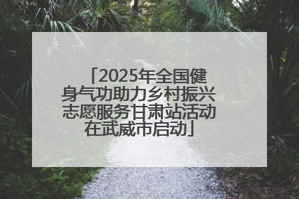 2025年全国健身气功助力乡村振兴志愿服务甘肃站活动在武威市启动