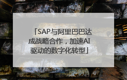 SAP与阿里巴巴达成战略合作，加速AI驱动的数字化转型